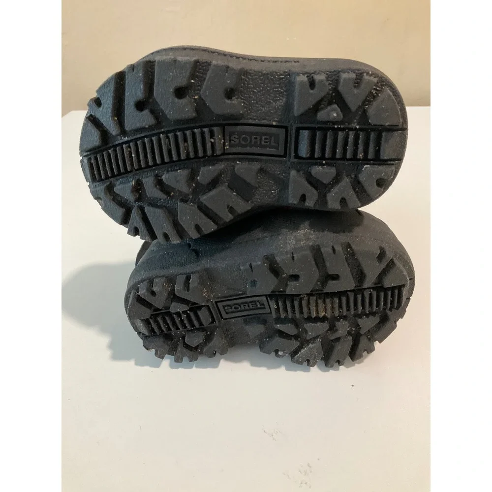 Sorel Commander Insulated‎ Waterproof Kids Snow Strap Boots Hook & Loop Size 4